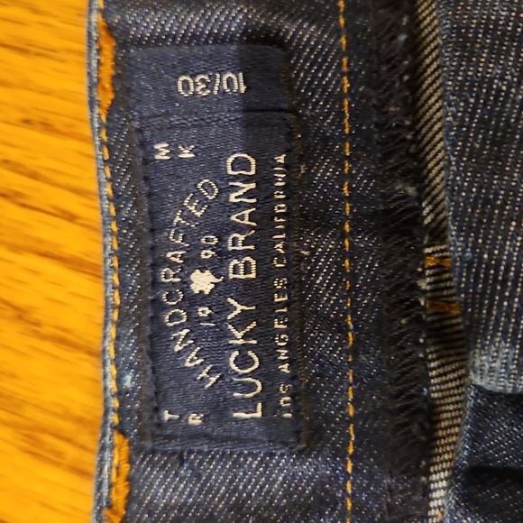 Lucky Brand Dark Blue Denim Crop Jeans 10 / 30 Sweet Jean Crop - Picture 5 of 9